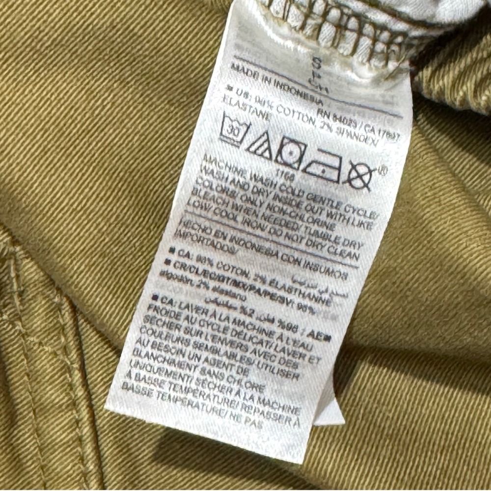 Old Navy Women's Satin Moss Cargo Pants Elastic Waist Wide Leg Size S‎ - Picture 7 of 9